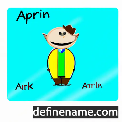 cartoon of the name Apranik