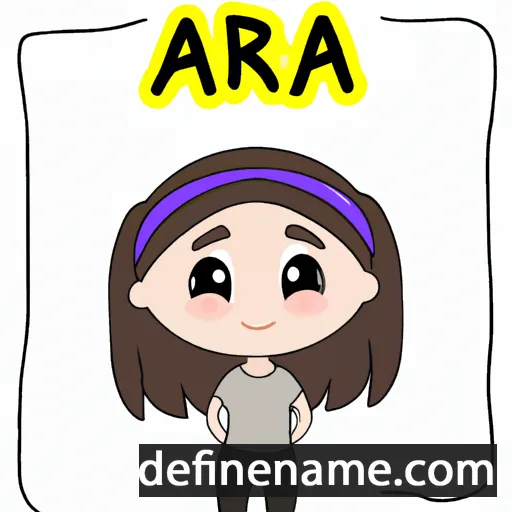 cartoon of the name Ara