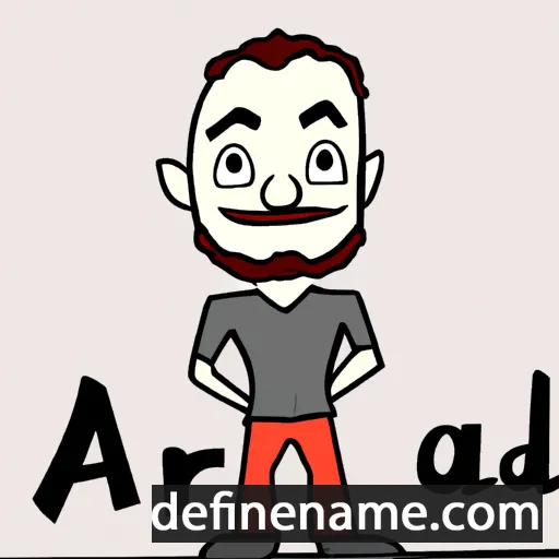 cartoon of the name Arad