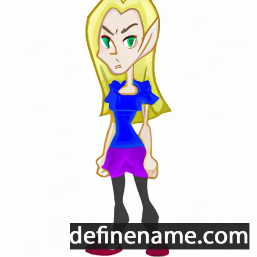 cartoon of the name Aralie