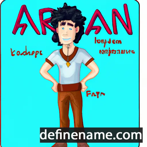 cartoon of the name Aran