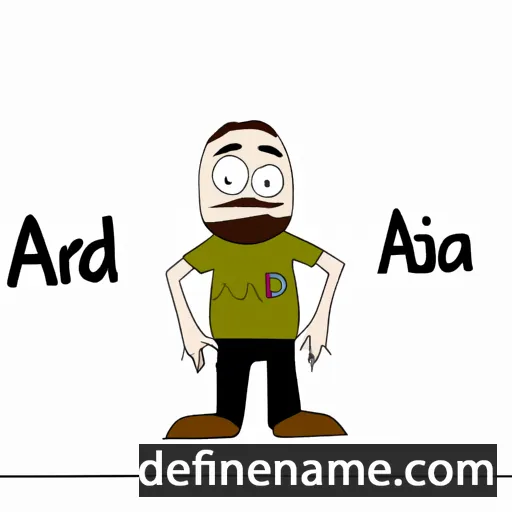 cartoon of the name Arda