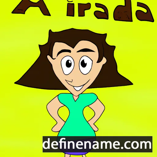 cartoon of the name Ardita