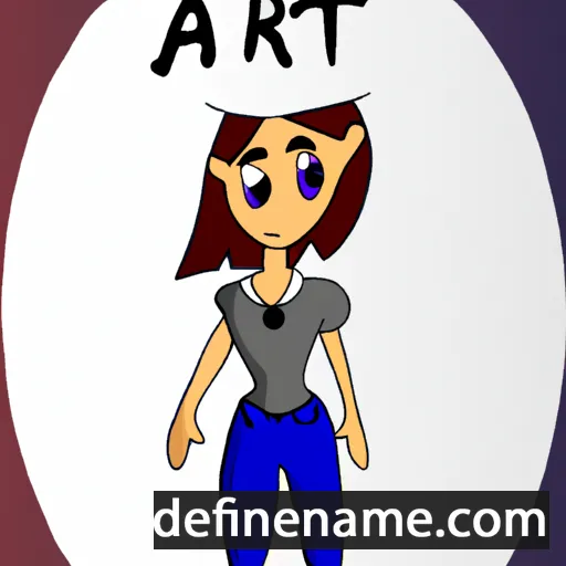 cartoon of the name Aret