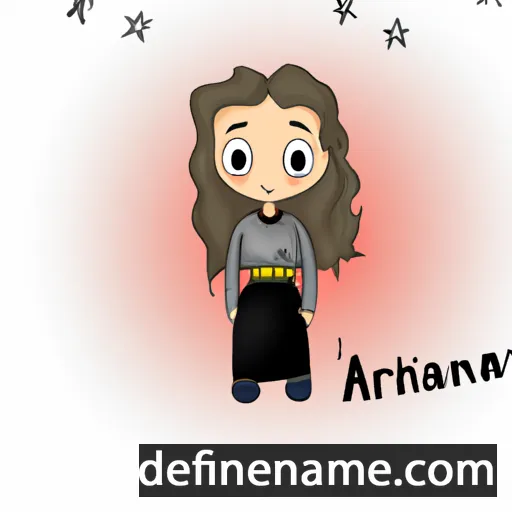 Aríanna cartoon