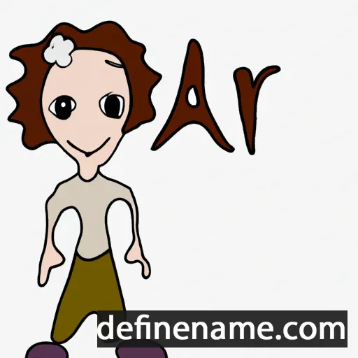 cartoon of the name Ari