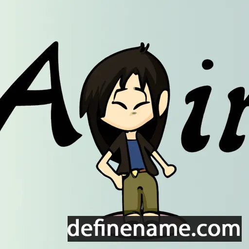 cartoon of the name Ari