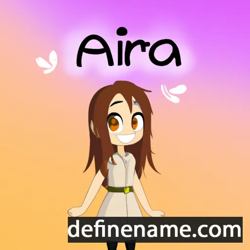 cartoon of the name Aria