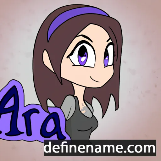 cartoon of the name Aria