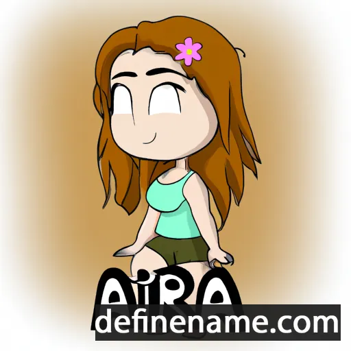 cartoon of the name Aria