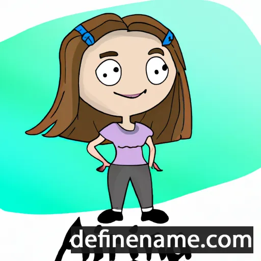 cartoon of the name Arina