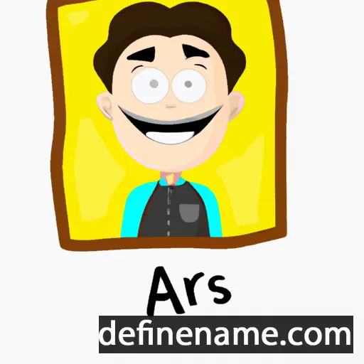 cartoon of the name Aris