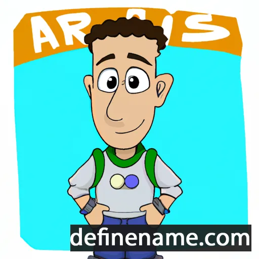 cartoon of the name Aris