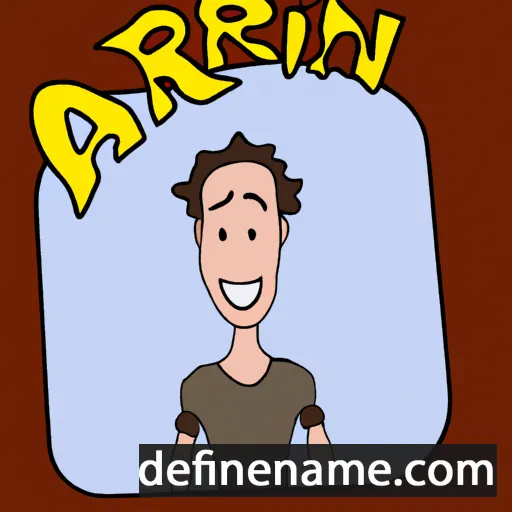 cartoon of the name Arjan