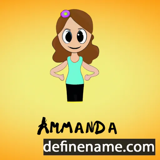 cartoon of the name Armanda