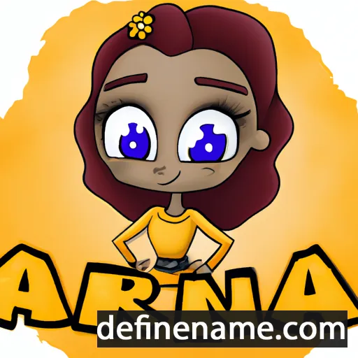 cartoon of the name Arna