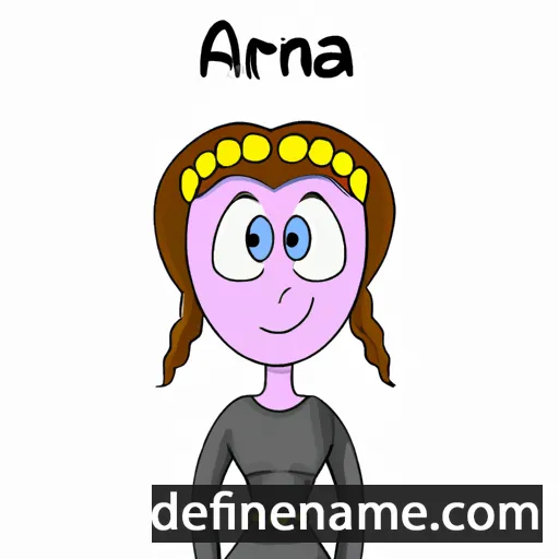 cartoon of the name Arna