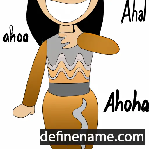 cartoon of the name Aroha