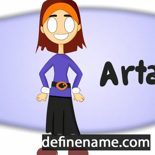 cartoon of the name Arta