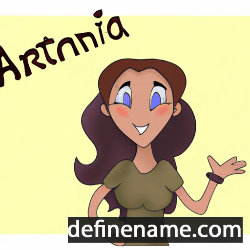 cartoon of the name Artana