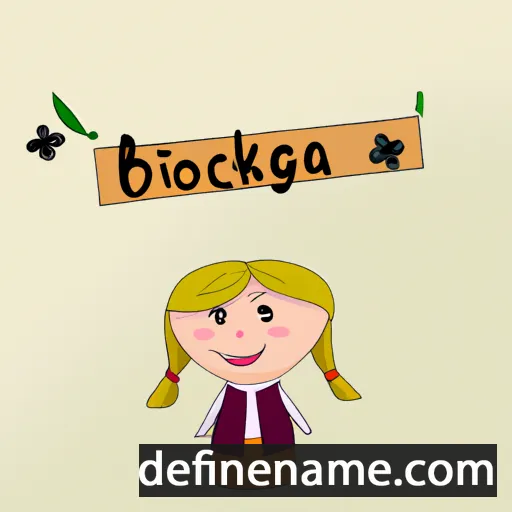 Boglárka cartoon