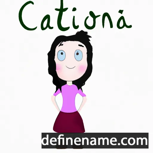 Caitrìona cartoon