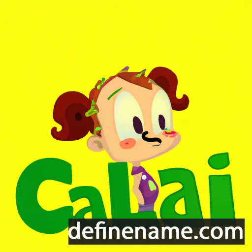 cartoon of the name Cali