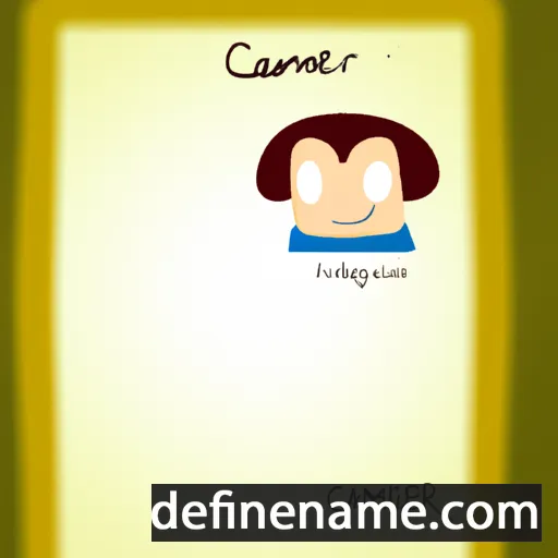 cartoon of the name Carme