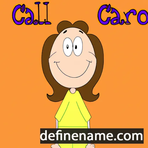 cartoon of the name Carol