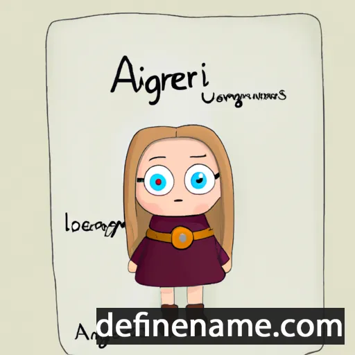 Ásgerð cartoon