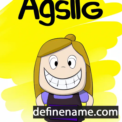 Åslaug cartoon