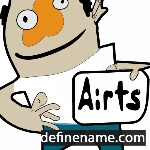 cartoon of the name Artis