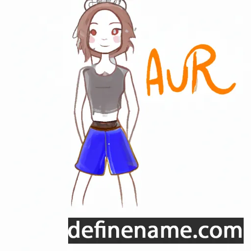 cartoon of the name Aru