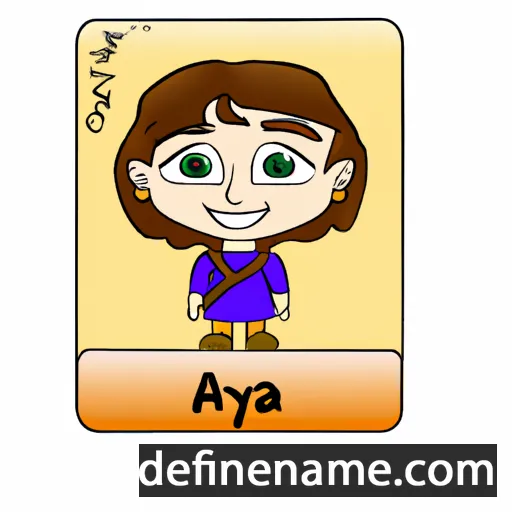 cartoon of the name Arya