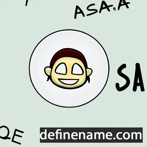 cartoon of the name Asa