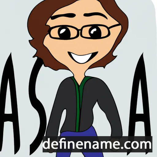 cartoon of the name Asa