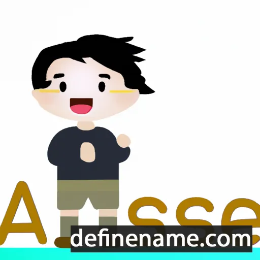 cartoon of the name Asae