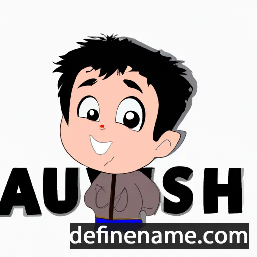 cartoon of the name Ashu