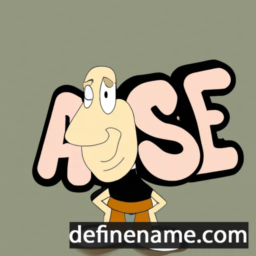 cartoon of the name Asle