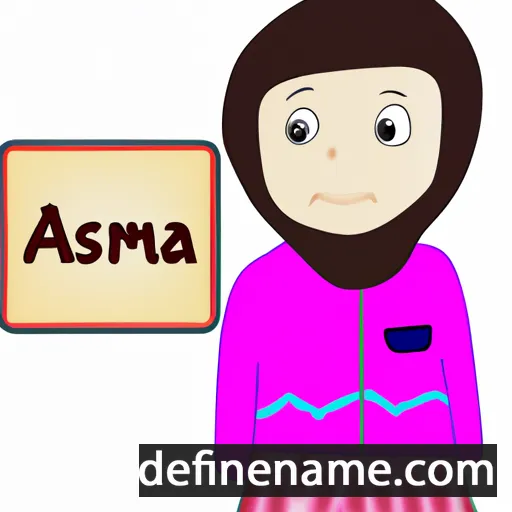 cartoon of the name Asma