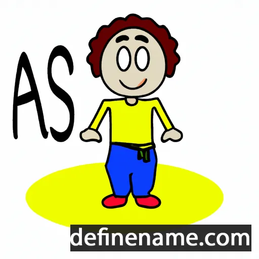 cartoon of the name Asso