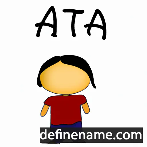 cartoon of the name Ata