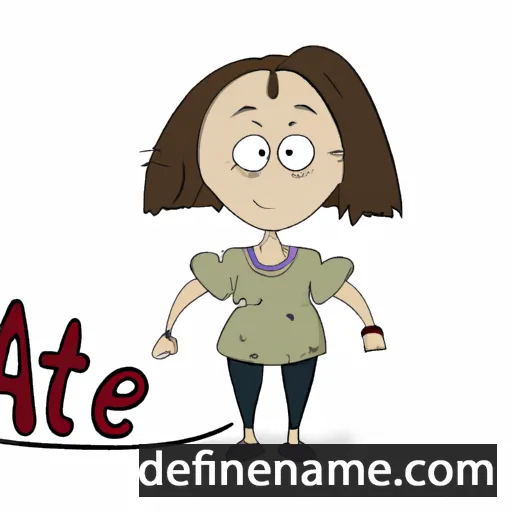 cartoon of the name Ate