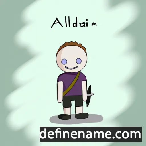 Aðallín cartoon