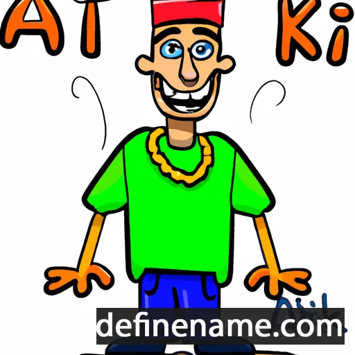 cartoon of the name Atik