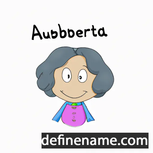 Aubertina cartoon