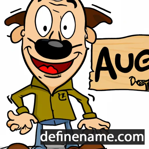 Auggie cartoon