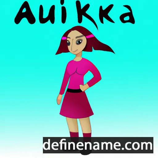 Aukina cartoon