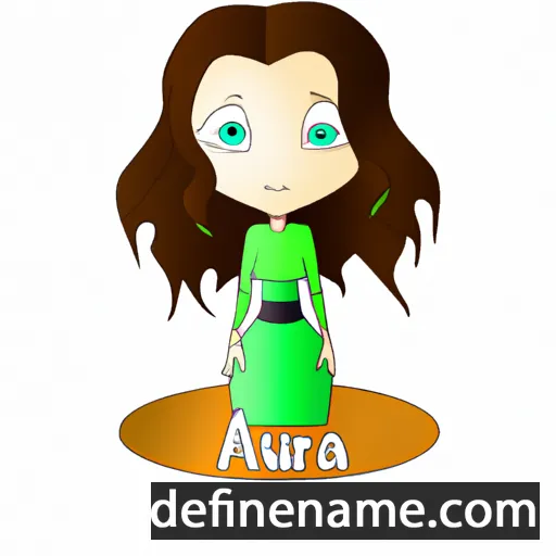 cartoon of the name Aura