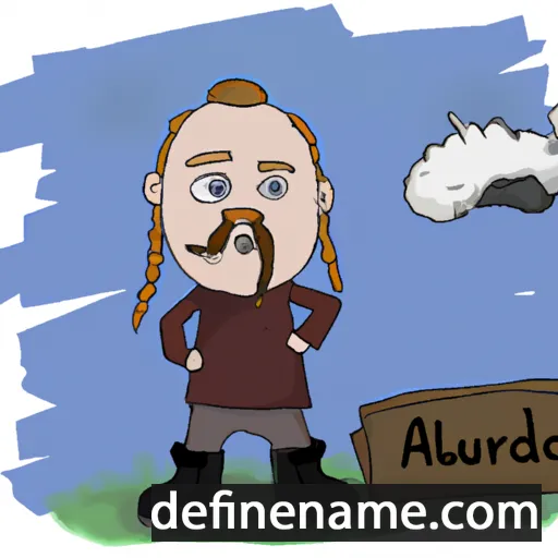 Auðólfur cartoon